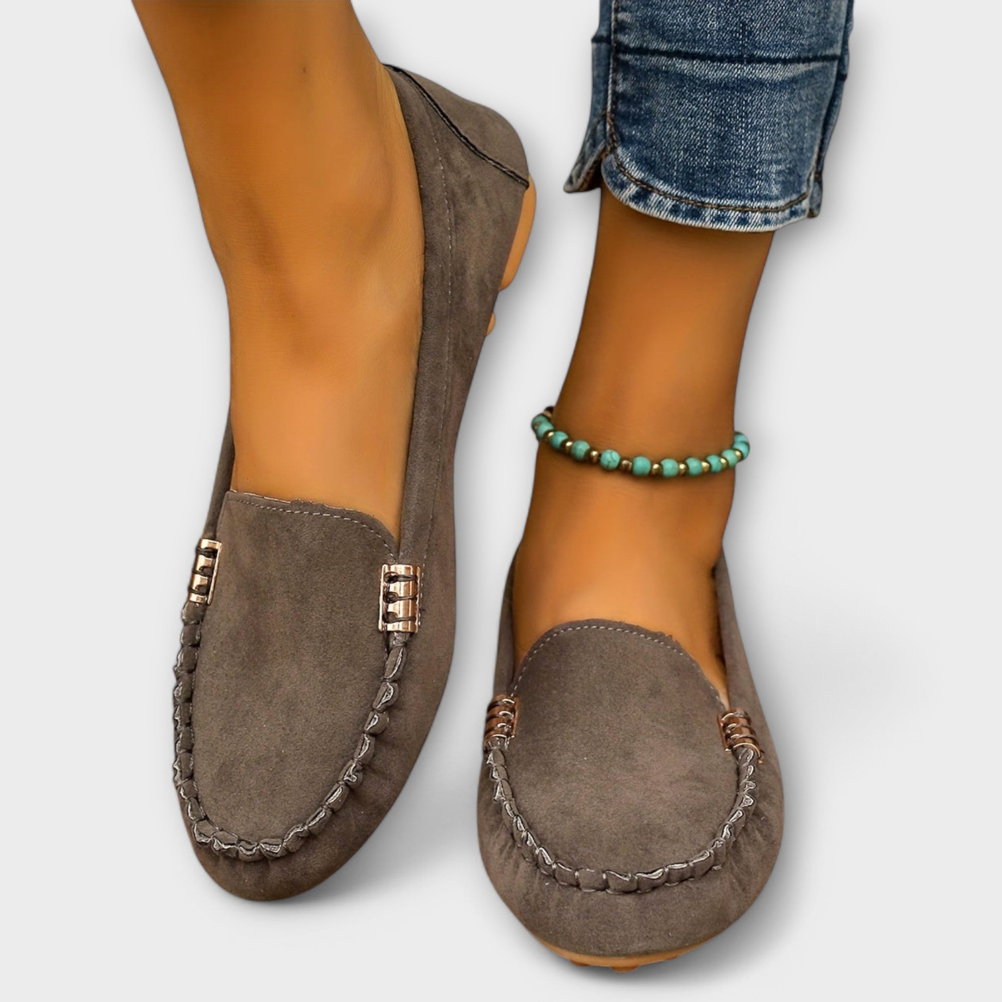 İnci - Çakmaqlı Slip-On Loafer