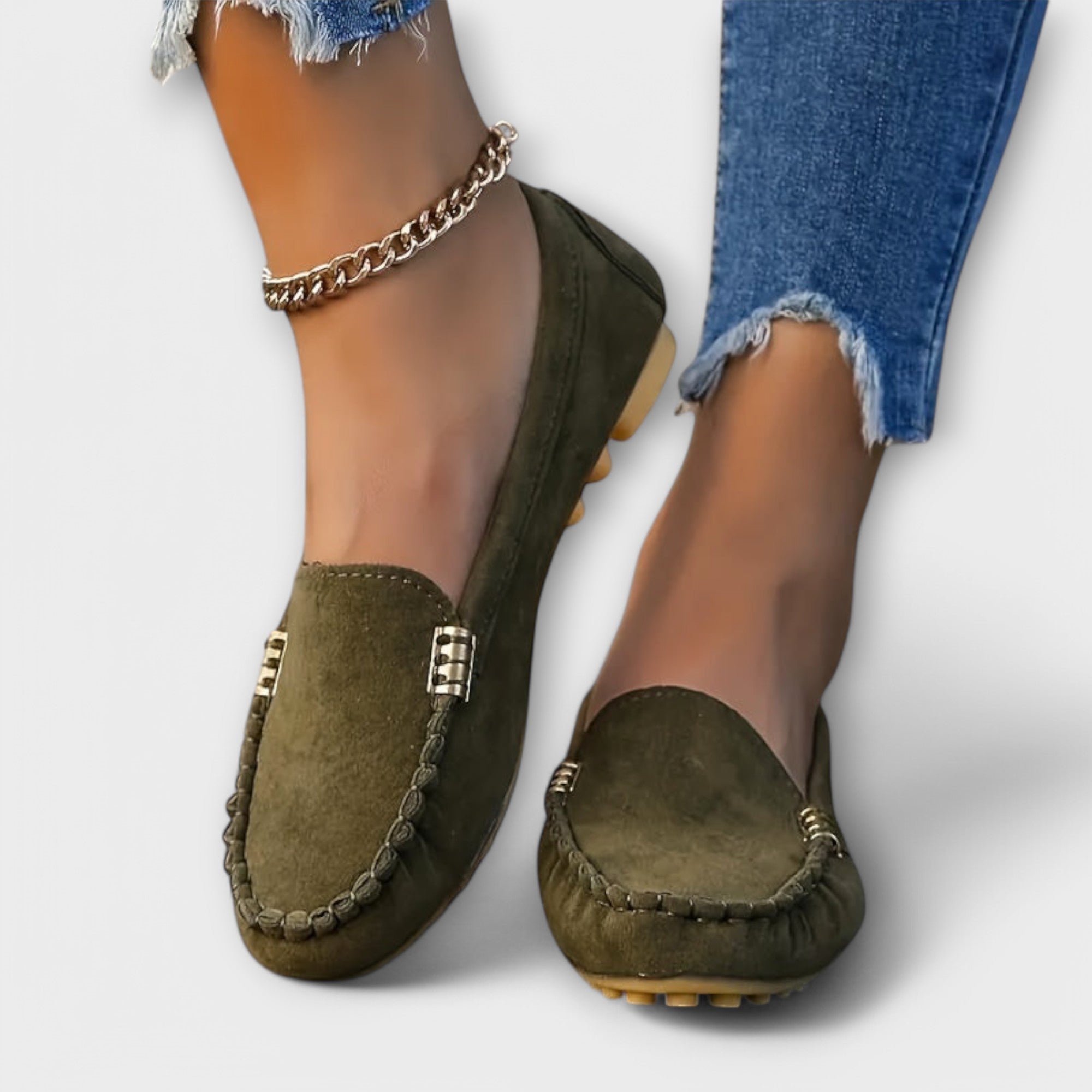 İnci - Çakmaqlı Slip-On Loafer