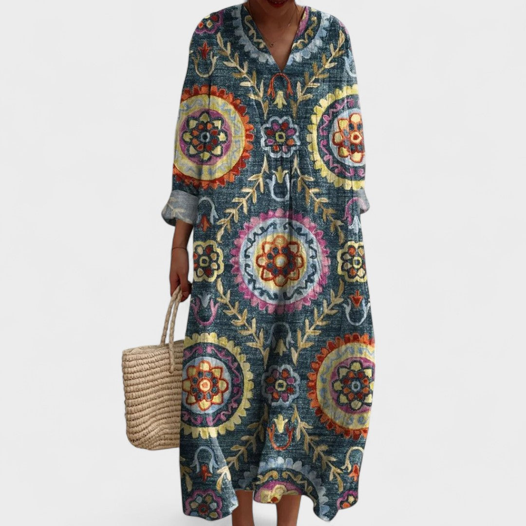Jale - Sanatsal Boho Elbise