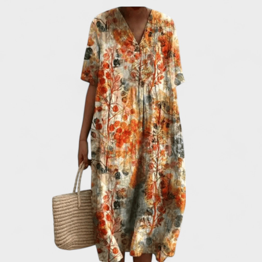 Sevda - Sanatsal Boho Elbise