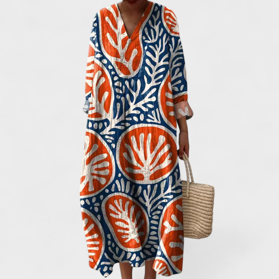 Beste - Sanatsal Boho Elbise